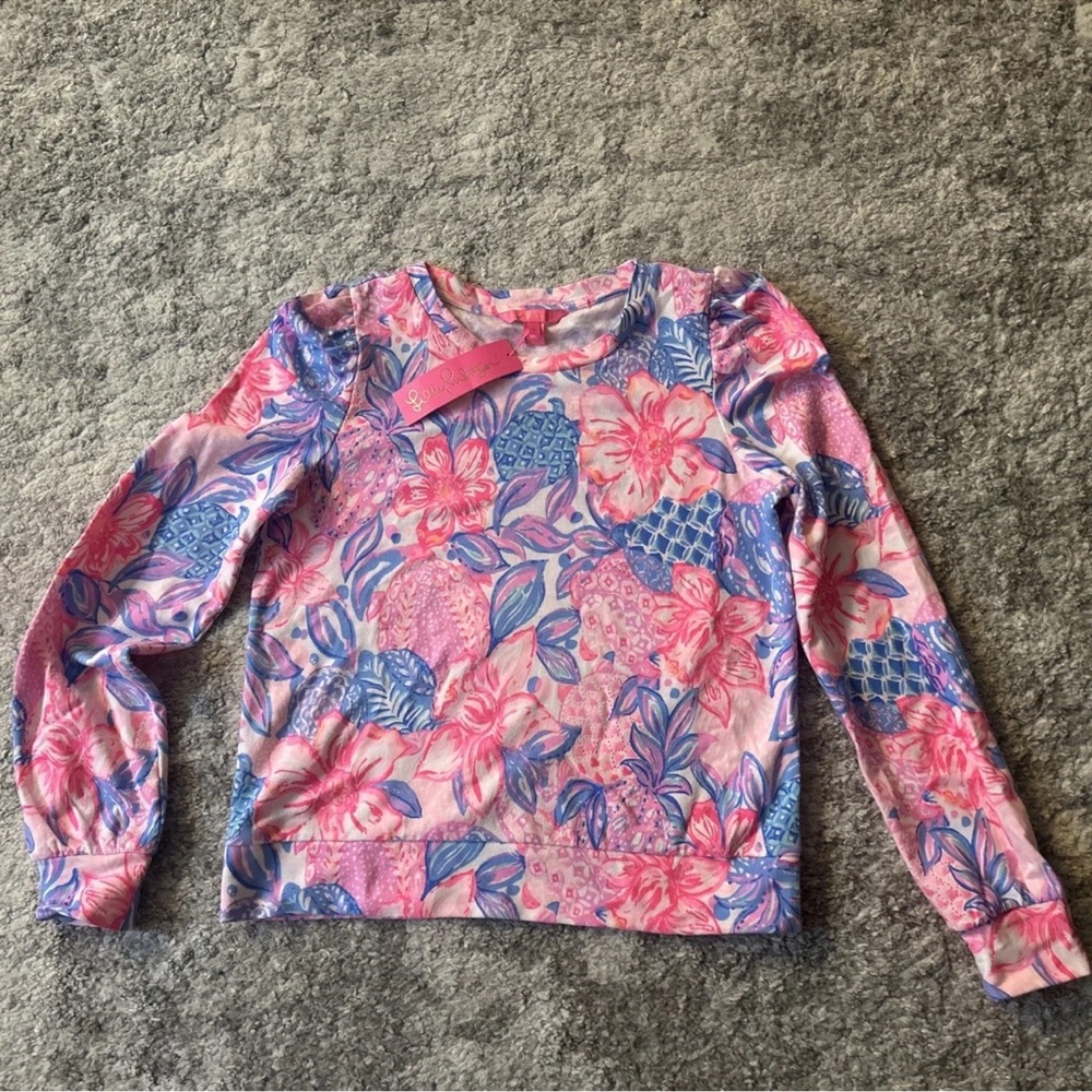 Lilly Pulitzer Pink Isle Snappy Turtle Jansen Top - Small NEW